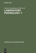 Cover: Laboratory Phonology 7 - De Gruyter Mouton
