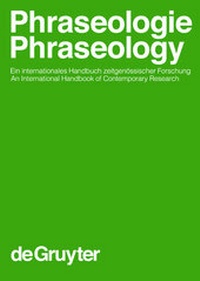 Abbildung von: Phraseologie / Phraseology / Phraseologie / Phraseology. Volume 1 - De Gruyter Mouton