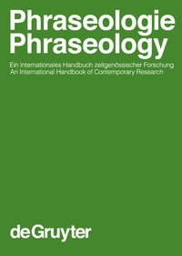 Abbildung von: Phraseologie - De Gruyter Mouton