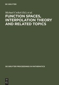 Cover: Function Spaces, Interpolation Theory and Related Topics - De Gruyter