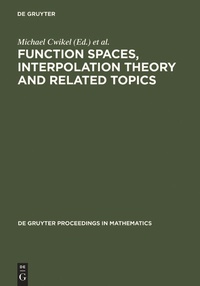 Enlarge image Cover: Function Spaces, Interpolation Theory and Related Topics - De Gruyter