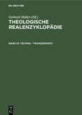 Cover: Technik - Transzendenz - De Gruyter