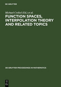 Enlarge image Cover: Function Spaces, Interpolation Theory and Related Topics - De Gruyter