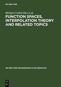 Cover: Function Spaces, Interpolation Theory and Related Topics - De Gruyter