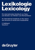 Cover: Lexikologie / Lexicology. 2. Halbband - De Gruyter Mouton