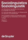 Cover: Sociolinguistics / Soziolinguistik. Volume 2 - De Gruyter Mouton