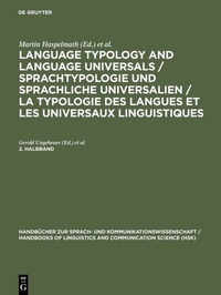 Enlarge image Cover: Language Typology and Language Universals 2.Teilband - De Gruyter Mouton