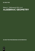 Cover: Algebraic Geometry - De Gruyter