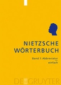 Cover: Nietzsche-W&ouml;rterbuch / Abbreviatur - einfach - De Gruyter