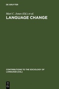 Cover: Language Change - De Gruyter Mouton