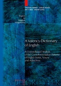 Cover: A Valency Dictionary of English - De Gruyter Mouton
