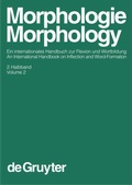 Cover: Morphologie / Morphology. 2. Halbband - De Gruyter Mouton