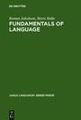 Cover: Fundamentals of Language - De Gruyter Mouton