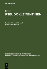 Abbildung von: Homilien - De Gruyter