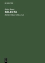 Cover: Selecta - De Gruyter