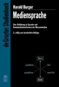 Cover: Mediensprache - De Gruyter
