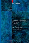 Cover: Genitive Variation in English - De Gruyter Mouton