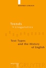 Cover: Text Types and the History of English - De Gruyter Mouton
