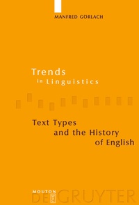 Abbildung von: Text Types and the History of English - De Gruyter Mouton