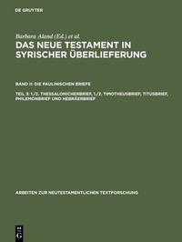 Abbildung von: 1./2. Thessalonicherbrief, 1./2. Timotheusbrief, Titusbrief, Philemonbrief und Hebräerbrief - De Gruyter