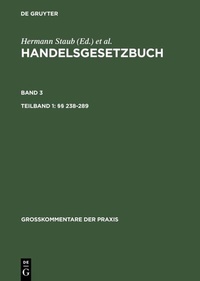 Abbildung von: Tlbd 1: §§ 238-289. Tlbd 2: §§ 290-342a - De Gruyter