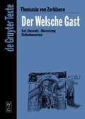 Cover: Der Welsche Gast - De Gruyter