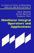 Cover: Nonlinear Integral Operators and Applications - De Gruyter