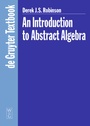 Cover: An Introduction to Abstract Algebra - De Gruyter