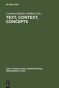 Cover: Text, Context, Concepts - De Gruyter Mouton