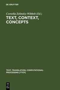 Abbildung von: Text, Context, Concepts - De Gruyter Mouton
