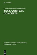 Cover: Text, Context, Concepts - De Gruyter Mouton