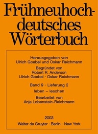 Abbildung von: Frühneuhochdeutsches Wörterbuch / Leben - leschen - De Gruyter