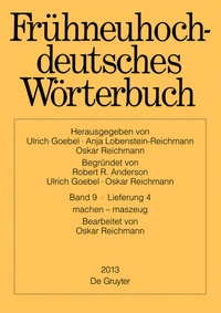 Abbildung von: machen - maszeug - De Gruyter