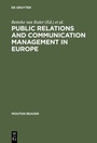 Cover: Public Relations and Communication Management in Europe - De Gruyter Mouton