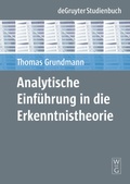 Cover: Analytische Einf&uuml;hrung in die Erkenntnistheorie - De Gruyter