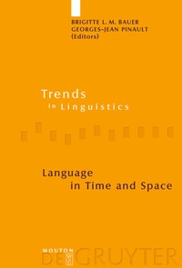 Enlarge image Cover: Language in Time and Space - De Gruyter Mouton