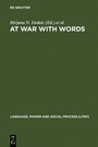 Cover: At War with Words - De Gruyter Mouton