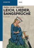 Cover: Leich, Lieder, Sangspr&uuml;che - De Gruyter