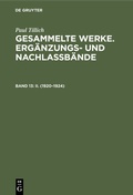 Cover: II. (1920-1924) - De Gruyter