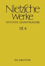 Cover: Friedrich Nietzsche: Nietzsche Werke. Abteilung 9: Der handschriftliche... / Arbeitshefte W II 1 und W II 2 - De Gruyter