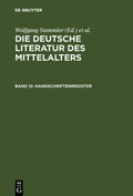 Cover: Handschriftenregister - De Gruyter