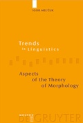 Cover: Aspects of the Theory of Morphology - De Gruyter Mouton