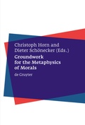 Cover: Groundwork for the Metaphysics of Morals - De Gruyter