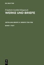 Cover: Friedrich Gottlieb Klopstock: Werke und Briefe. Abteilung Briefe IV: Briefe 1759-1766 / Text - De Gruyter