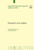 Cover: Deutsch von au&szlig;en - De Gruyter