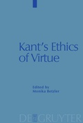 Cover: Kant's Ethics of Virtue - De Gruyter