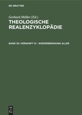 Cover: Vernunft III - Wiederbringung aller - De Gruyter