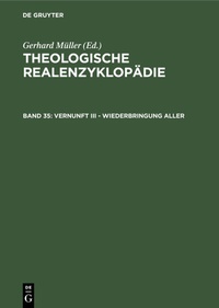 Abbildung von: Vernunft III - Wiederbringung aller - De Gruyter