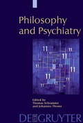 Cover: Philosophy and Psychiatry - De Gruyter
