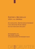 Cover: Papyrus Michigan 3520 und 6868(a) - De Gruyter